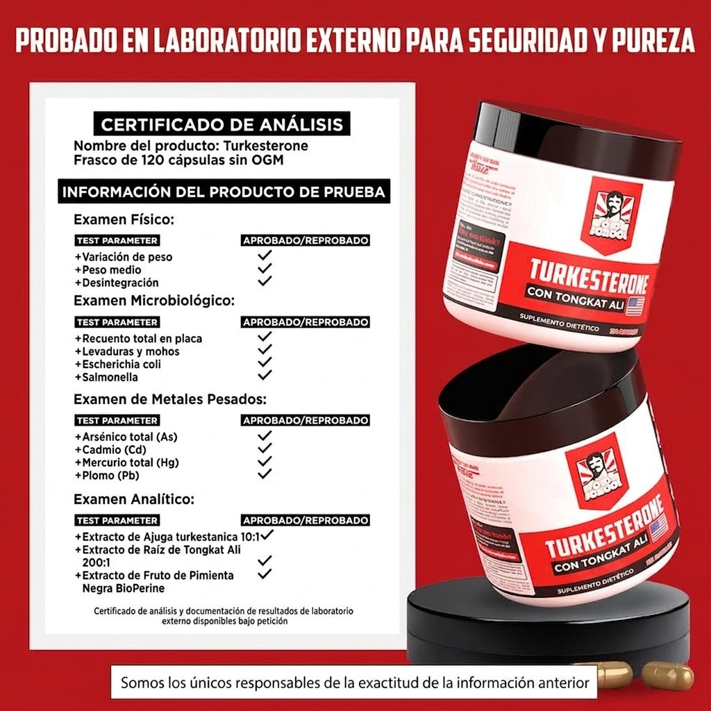 Turkesterona con Tongkat Ali