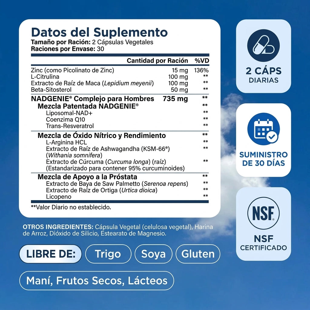 NAD+ Complejo para Hombres