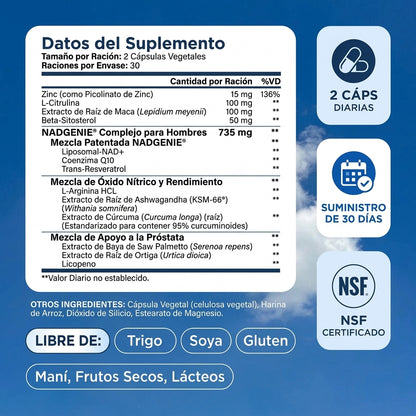 NAD+ Complejo para Hombres