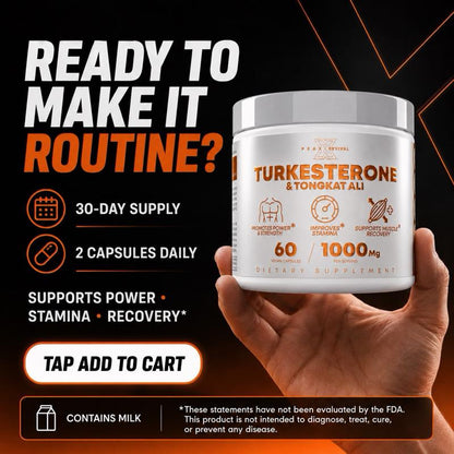 Turkesterone + Tongkat Ali + Colostrum