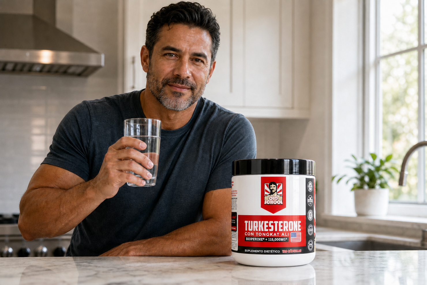 Hombre recuperando su fuerza f&iacute;sica y vigor con Hisola.