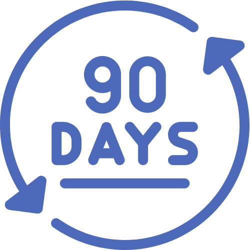 90日間全額返金保証