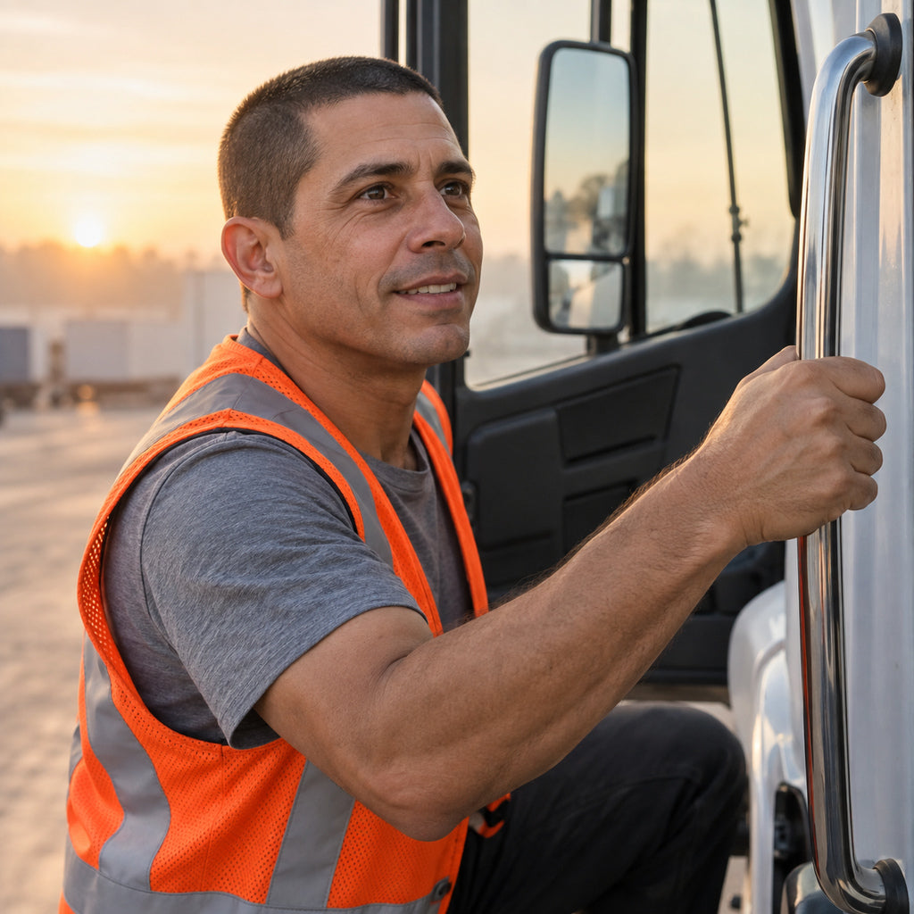 Hombre con energía en el trabajo
